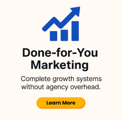 Done-for-you marketing services for tradies and local businesses — reviews, websites, and ads managed.